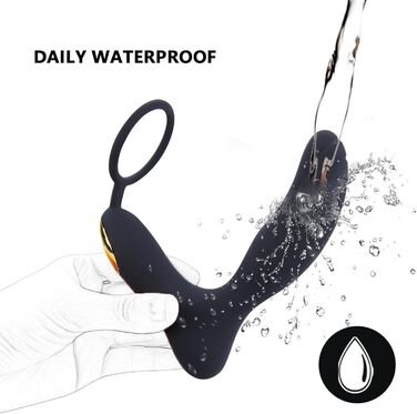 Вібраційний кільце для пеніса TYDAY: 10 режимів, водонепроникний, з пультом дистанційного керування