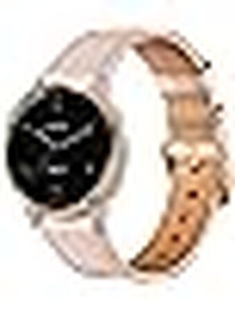 Шкіряний ремінець Issinlky 18мм для Garmin Vivoactive 4S, Venu 2S, 3S, Vivomove 3S та Fossil Gen 6/5E/4/3, рожевий