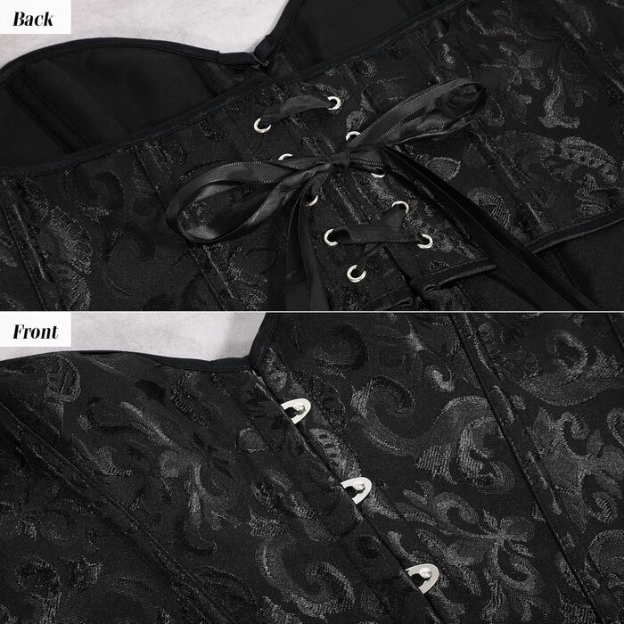 Жіночий топ VONMELLI Butier Korett з мереживом, чорний, розмір M