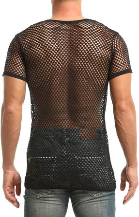 Чоловіча сітчаста футболка-майка з коротким рукавом