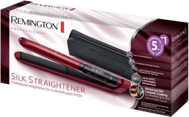Випрямляч для волосся Remington Silk S9600 з керамічним покриттям та шовковими протеїнами, LCD-дисплей, 150-235°C