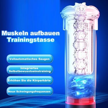 Електрична вакуумна помпа для пеніса NAIXBTY з 9-ма режимами вібрації та 4-ма рівнями потужності. Розширювач пеніса, тренажер витривалості. Інтимні іграшки для чоловіків