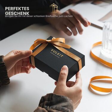Шкіряний чоловічий картхолдер VULKIT з Pop-up механізмом, RFID-захистом, відділенням для купюр та вікном для ID (натуральна шкіра, чорний)