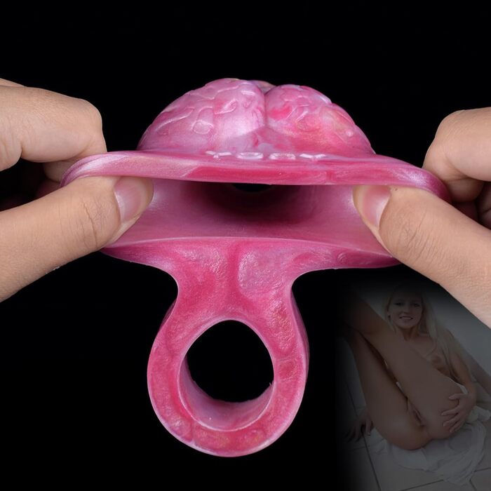 Пеніс-колготка, кільце для яєчок, збільшувач пеніса, секс-іграшка рожевого кольору