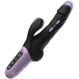 Вібратор для жінок з функцією удару - дildo, секс-іграшка для жінок та пар. 9 режимів вібрації та режим удару, G-точка та кліторальний масаж.