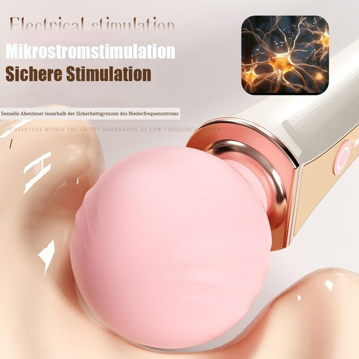 Масажер для тіла Jpscor Elektro Shock Massagestab: вібратор для дорослих з 10 режимів вібрації та 5 режимами електрошоку, для пар, SM-іграшки для ніпелів, клітора, G-точки, ануса та пеніса