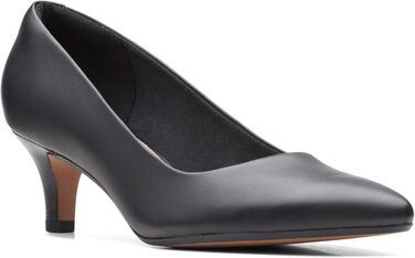 Жіночі туфлі-човники Clarks Linvale Jerica, натуральна чорна шкіра, розмір 42.5 EU (широка колодка)
