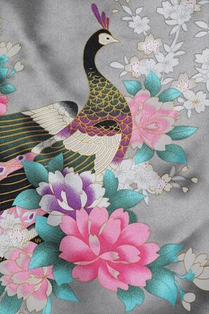 Халат жіночий довгий шовковий, квітковий принт, Babeyond. Ідеальний для дому, відпочинку та вечірок. Однорозмірний.