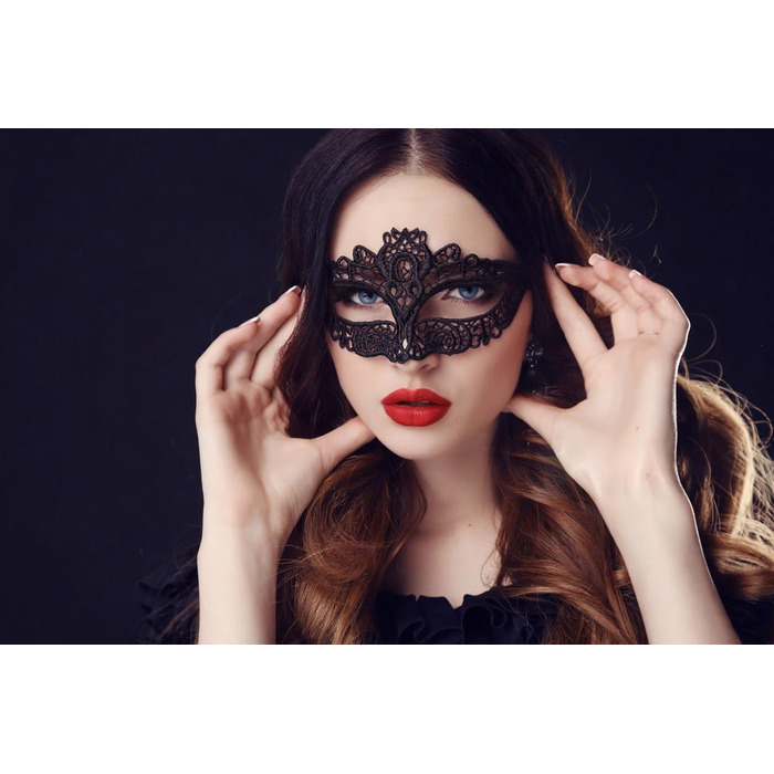 Маска для очей Blindery з мережива, карнавальна маска, мереживо, вечірка, бал, венеціанські маски для свят, випускних вечірок та вечірок у стилі лис