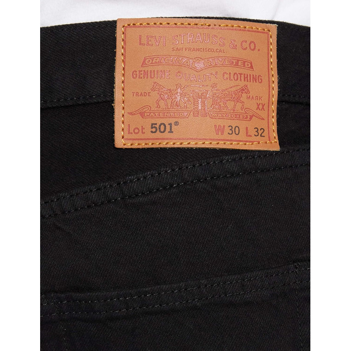 Чоловічі джинси Levi's Stonewashed Black, розмір 31W / 32L, чорні з ефектом потертості