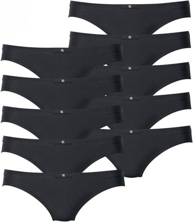 Струнні трусики для жінок H.I.S. з бавовняного стрейчу, чорні, XL (багатопак)