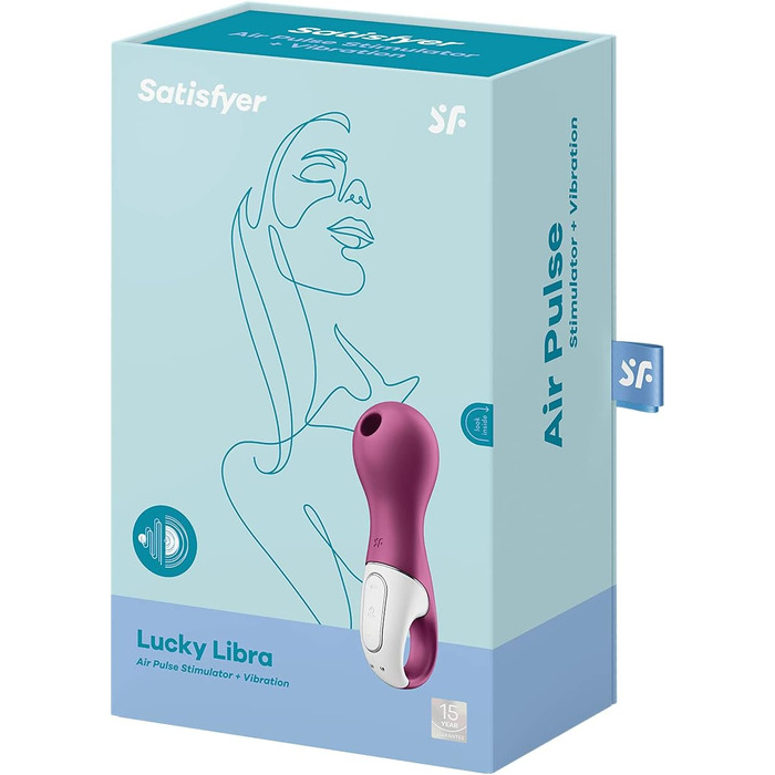 Satisfyer Lucky Libra: Вібратор з хвильовою та вібраційною стимуляцією, водонепроникний (IPX7), акумуляторний, силіконовий секс-іграшка для жінок