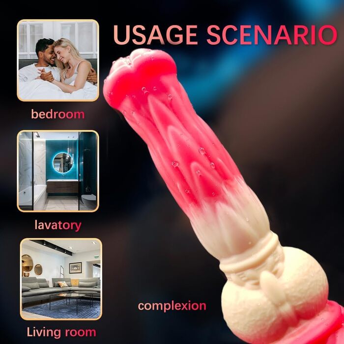 Вібратор реалістичної собаки, анальний дildo з 10 режимами вібрації, для чоловіків та жінок