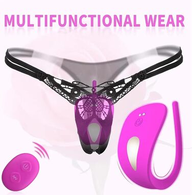 Вібратор Guspiun Ultradünn Butterfly для жінок, портативний, 7 режимів, керування дистанційно, міні-іграшка для дорослих