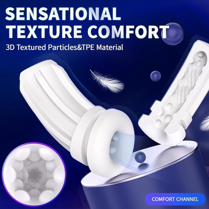 Електричний мастурбатор Sumeber з 9 вібраціями, телескопічною функцією та LCD дисплеєм. Реалістична вагіна для чоловіків