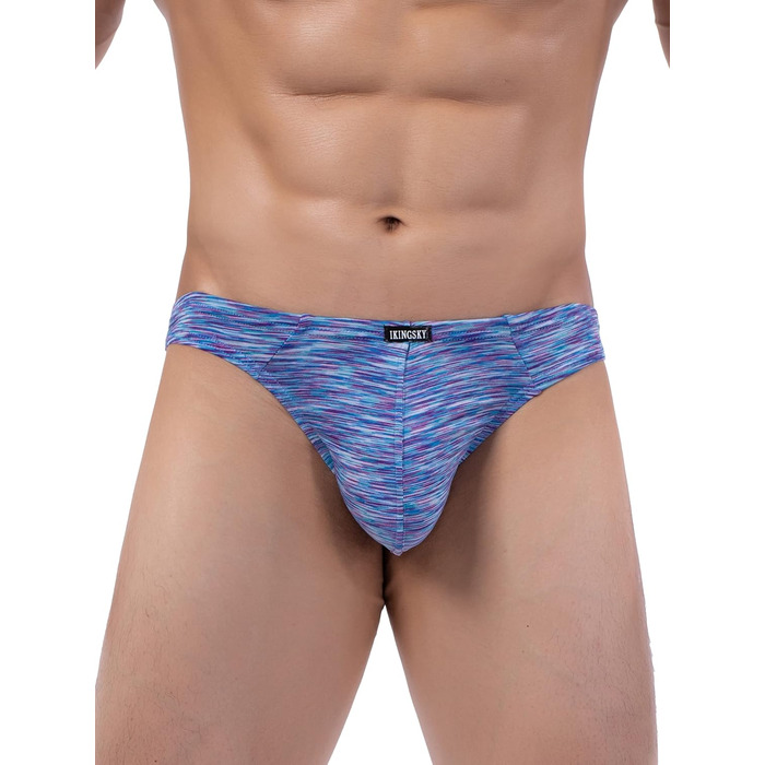 Танга чоловічі iKingsky, 6 шт. в упаковці, низька талія, швидковисихаючі, яскраві кольори