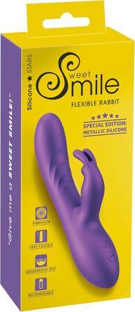 Вібратор-кролик Sweet Smile Lila, металевий, 3,3 см