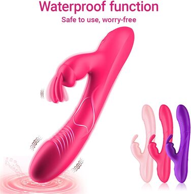 Вібратор G-Punkt для жінок, кролик, 10 режимів вібрації, рожевий