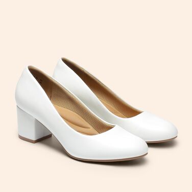 Жіночі туфлі-човники DREAM PAIRS закриті, білі, екошкіра (PU), розмір 39 EU