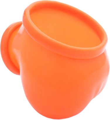 Латексний пеніс-чохол TOYLIE неоновий помаранчевий - Пеніс-чохол з кільцем 3,5 см (розтяжний) на стеблі та мошонці - Зроблено в Німеччині