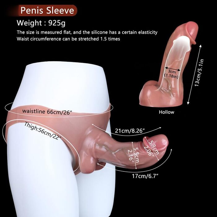 Секс-іграшка для чоловіків: ковпачок на пеніс, стрітчер, збільшувач пеніса XXL, силіконовий ковпачок, манішка для пеніса