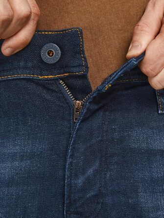 Чоловічі джинси Jack & Jones JJICLARK Regular Fit синього кольору, денім
