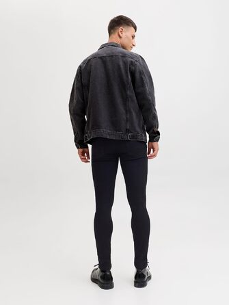 Чоловічі джинси Jack & Jones Jjiliam Skinny чорного кольору, розмір 32W/32L