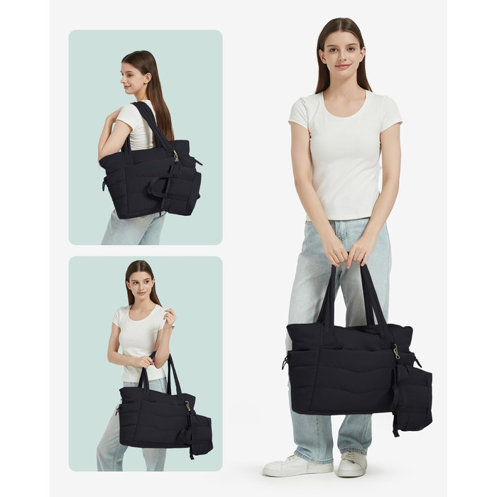 Жіноча сумка-шопер Wandering Nature 2-в-1: об'ємна сумка Tote Bag з відділенням для ноутбука 15.6