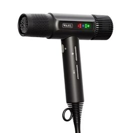 Професійний іонний фен Wahl Vanquish 1600W з FlowControl, магнітними насадками та дифузором, чорний