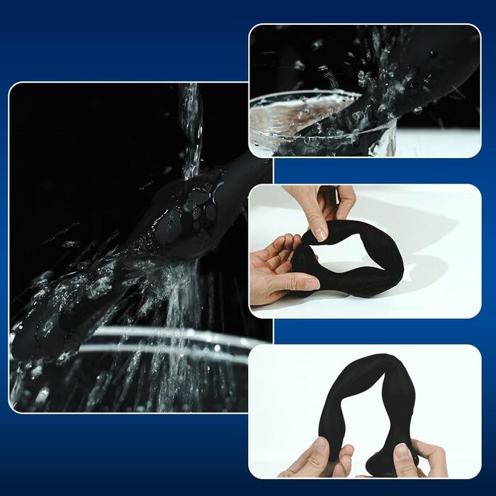 Анавібратор SXOVO з нагріванням, електростимуляція, 10 режимів вібрації та 5 режимів розряду. Підходить для чоловіків, жінок, пар. Матеріал: силікон.