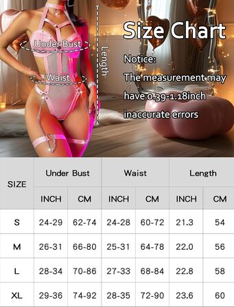 Body жіночий FEOYA з вирізом, сітчаста тканина, прозорий, одноцільний, шкіряне трикотажна білизна для косплею, вечірки, клубу (Рожевий виріз, S)