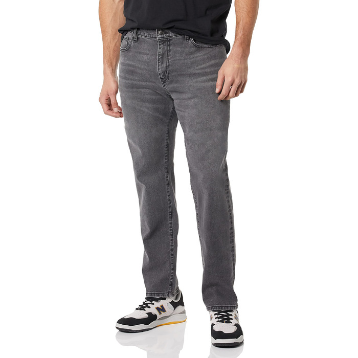 Чоловічі джинси Amazon Essentials Athletic Fit зі стрейчем, сірий вимитий колір (29W / 29L)