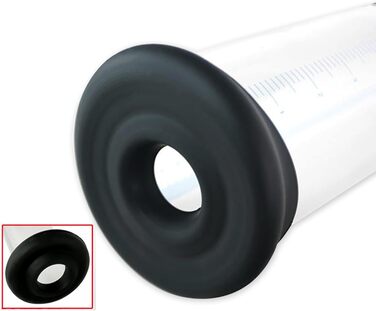 Вакуумний насос для збільшення статевого члена з манометром, аксесуар для чоловіків, преміум-якість, м'який та гнучкий (22.9*4.4 см)