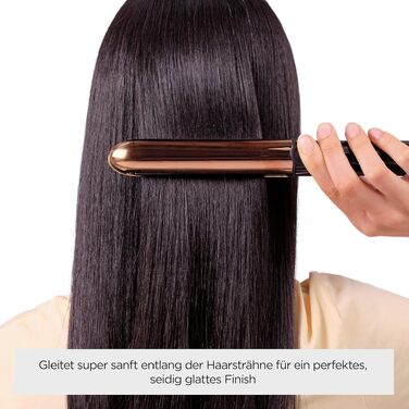 Випрямляч та плойка для волосся BaByliss Straight And Curl Brilliance ST482E: титанові пластини, іонізація Anti-Frizz, 5 рівнів температури до 235°C, мідний колір