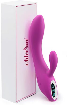 Вібратор для жінок Adorime Silikon Rabbit Vibrator – анальний вібратор, 7 режимів, фіолетовий