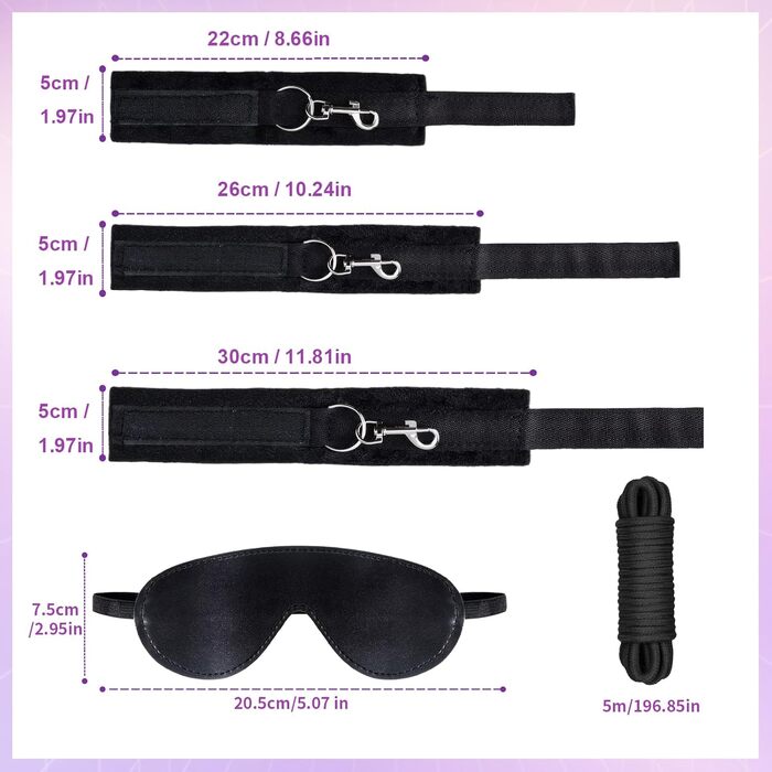 Набір для БДСМ з шкіри: фетіш, сексуальне рабство, іграшки для дорослих, 39 шт. (чорний)