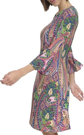 Сукня Tommy Hilfiger Adaptive жіноча 3/4 рукав, квіткова, рожева Taffy Pink Multi