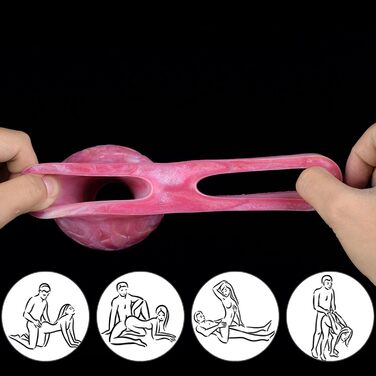 Пеніс-колготка, кільце для яєчок, збільшувач пеніса, секс-іграшка рожевого кольору