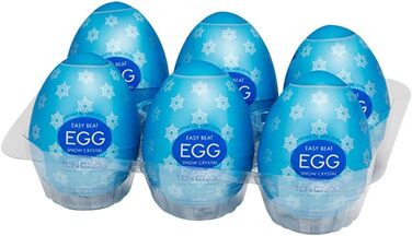 Яєчний масажер Tenga Egg Snow Crystal, білий, універсальний розмір