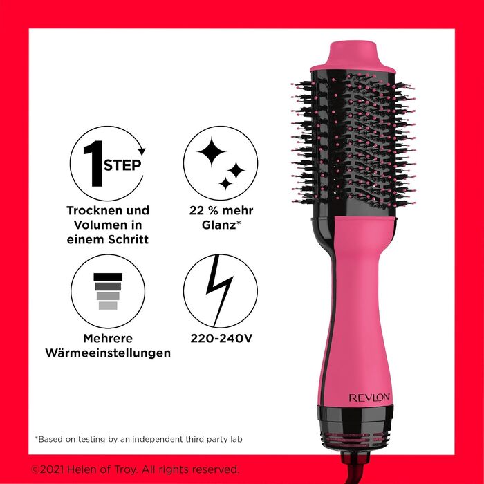 Фен-щітка Revlon Salon One-Step 2-в-1 для короткого та середнього волосся, іонізація та керамічне покриття, RVDR5282UKE, Чорний