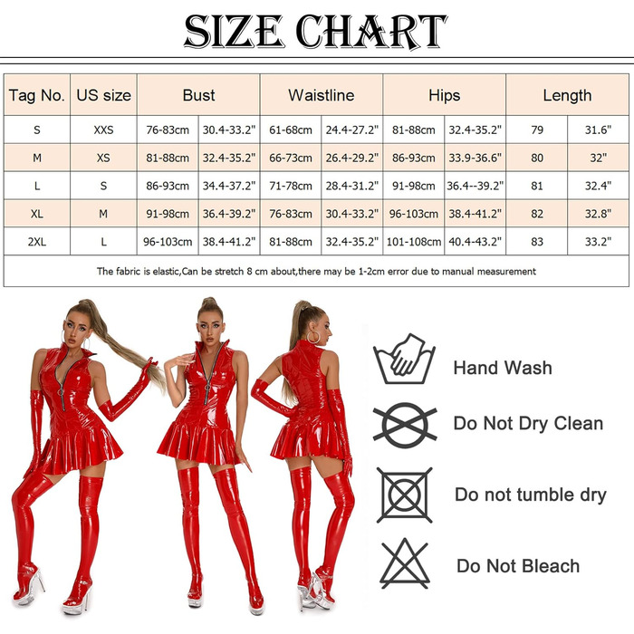Боді з еластичної шкіри для жінок, сексуальний мокрій лук, червоний колір, розмір XXL. Ідеально для вечірок, клубів, косплею та танців.