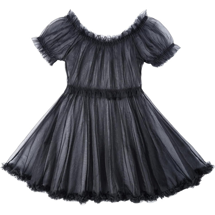 Прозора мереживна сукня-боді LittleForBig для дорослих та трансгендерів (Чорний, XXL)