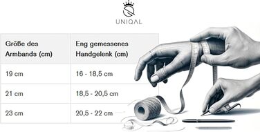 Шкіряний чоловічий браслет UNIQAL 'BLACK SHAPE' зі сталі та натуральної шкіри, 21 см, у подарунковій коробці, чорний