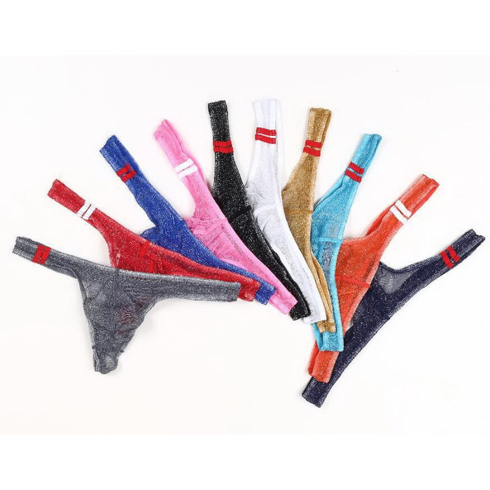 Танга чоловічі Faringoto з мережива, низька посадка, 10 шт. в наборі, 10 кольорів