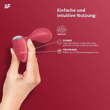 Анальні вібратори Satisfyer Backdoor Lover | Водонепроникний анальний плаг | Стимуляція простати | Іграшки для дорослих (Червоний)