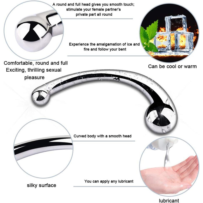 Анальні пробки Doppelkopf з металу для чоловіків та жінок - стимулятор G-точки, 680г, 1 шт.