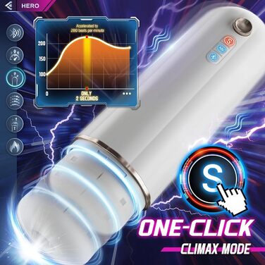 Електричний мастурбатор з AI та Bluetooth для чоловіків - чорний