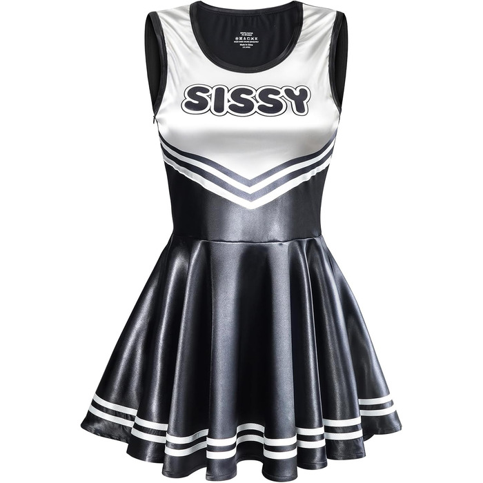 Чорний сатиновий міні-костюмчик для жінок Littleforbig, фігурна модель