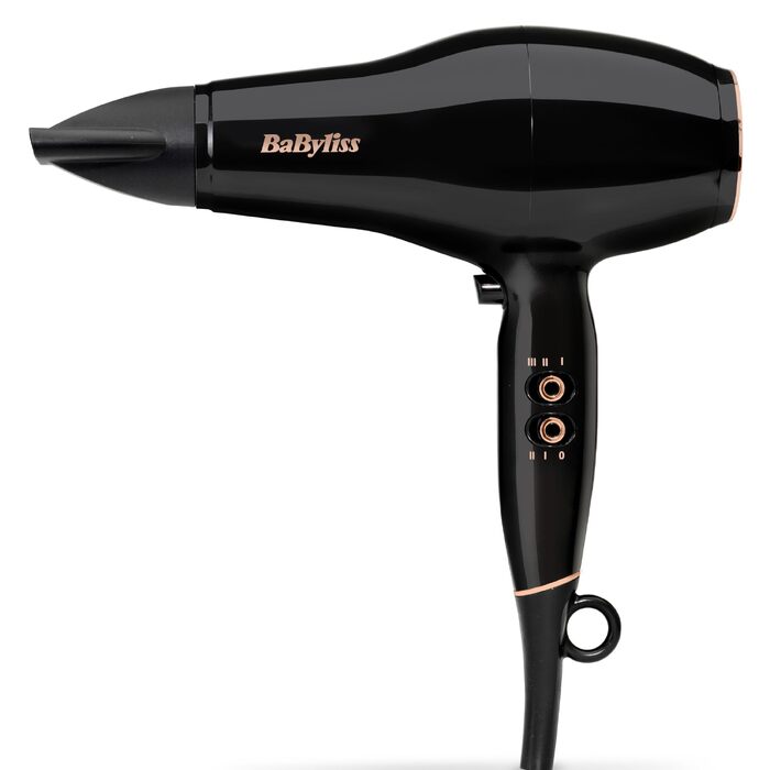 Професійний фен для волосся BaByliss Pro Power 2300W з іонізацією, AC-двигуном та антифриз-ефектом, чорний, D5245E EU