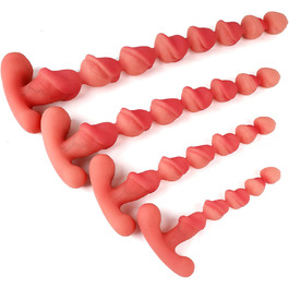 Силіконові анальні кулі Youxclian різних розмірів для сексуальної стимуляції (5/6/7/8 см)